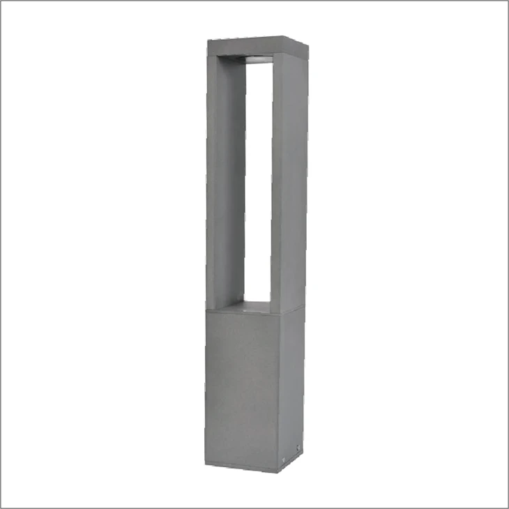 Lampada da giardino per esterni paesaggistica Impermeabile IP65 Vialetto Illuminazione da giardino Palo tondo Palo stradale Luce superiore Lampada da giardino solare a LED